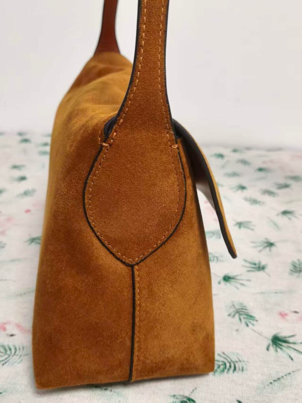 COACH Eliza Suede Flap Shoulder Bag, Brown - Picture 5 of 13